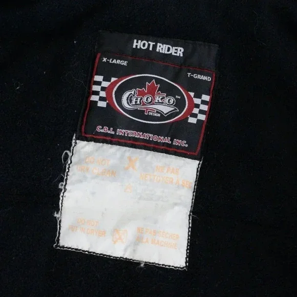 Vintage Choko Designs Black & Red Performance "Hot Rider" Snowmobile Jacket - Picture 15 of 15